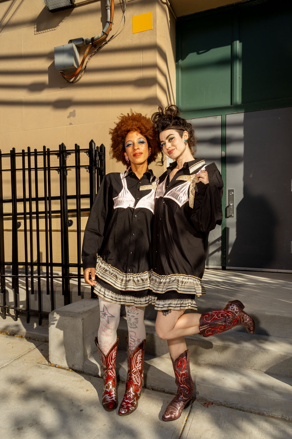 Oversized Bra Vibe Black Shirt Dress