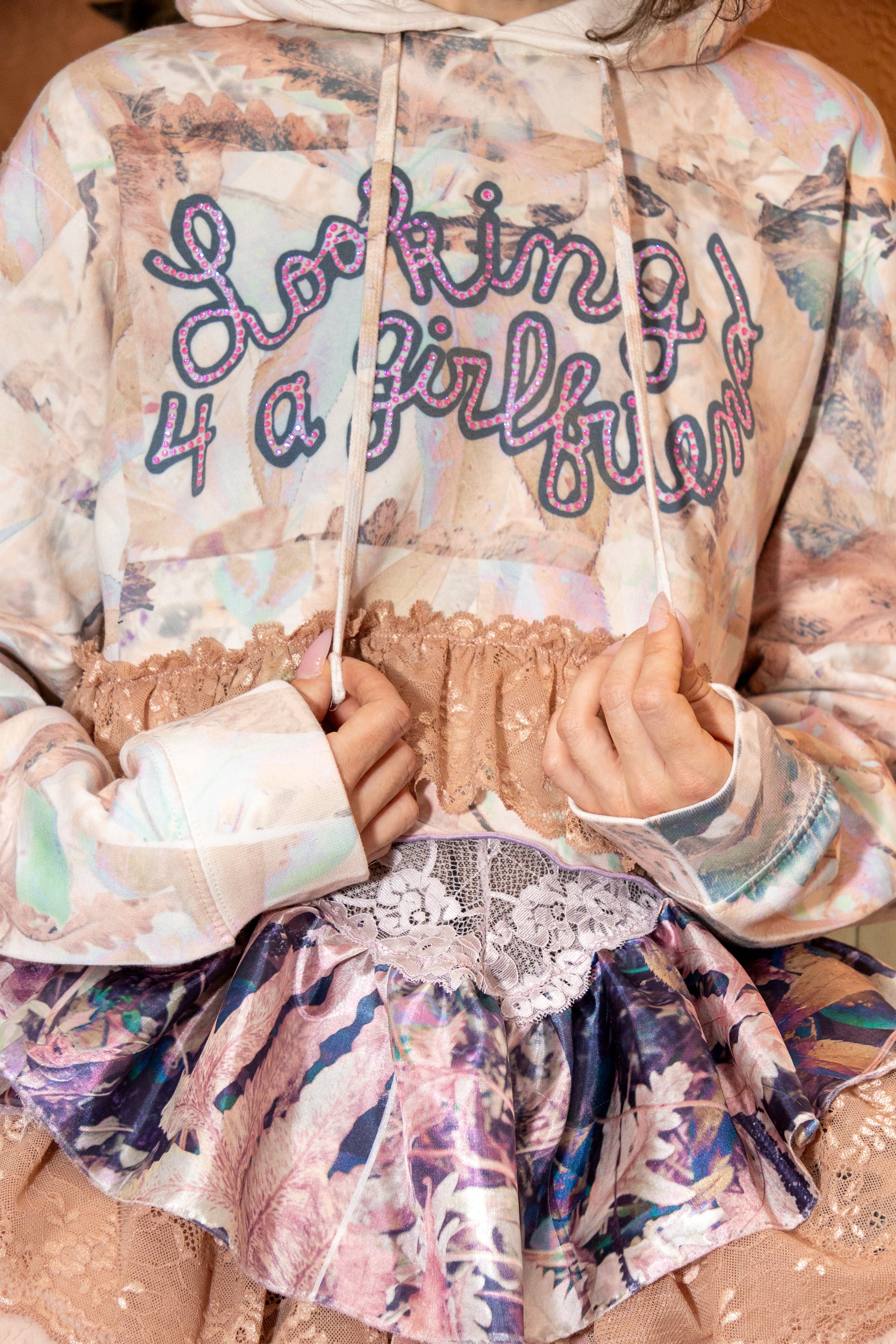 Dilute Tortie Sparkle Looking For A Girfriend Hoodie