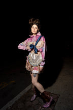 Paisley Dream Silver Leather Bag