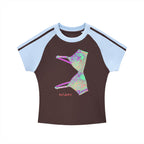 *PRE-ORDER* Side Bra Vibe Etcetera Brown And Blue T Shirt