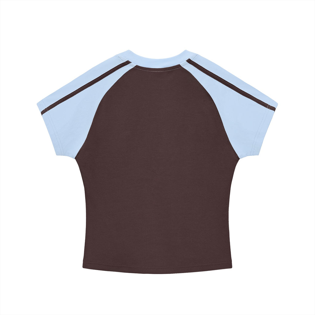 *PRE-ORDER* Side Bra Vibe Etcetera Brown And Blue T Shirt