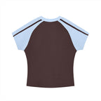 *PRE-ORDER* Side Bra Vibe Etcetera Brown And Blue T Shirt