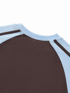 *PRE-ORDER* Side Bra Vibe Etcetera Brown And Blue T Shirt