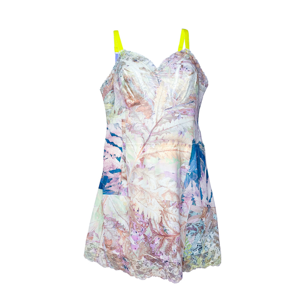 Purple Tortie Camo Print Slip Dress