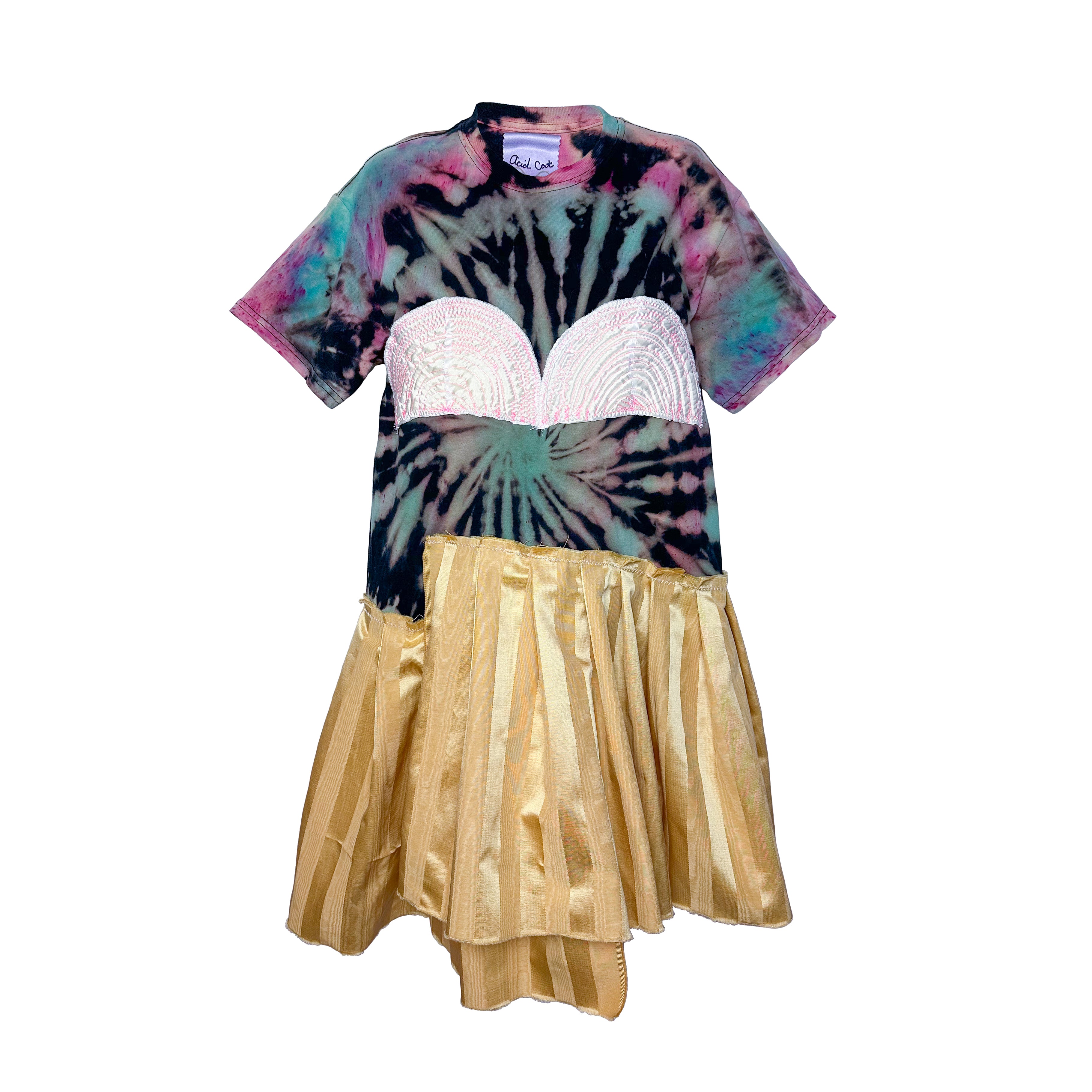 Bra Vibe Tie Dye Tee Dress