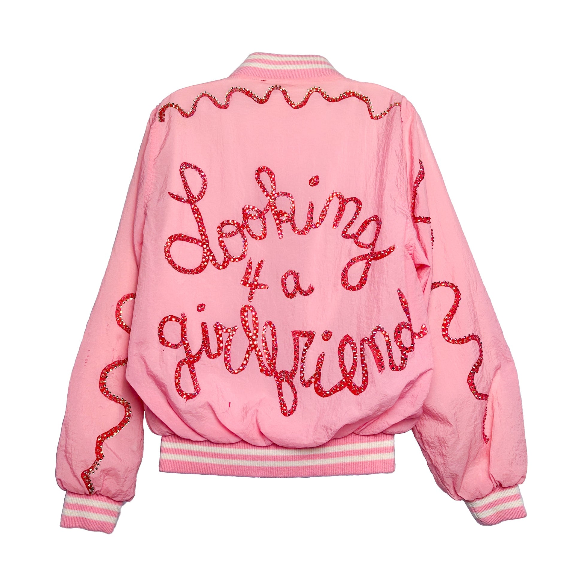 Looking For A Girlfriend Kitty Pink Windbreaker Jacket