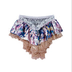 Dark Tortie Flouncy Mini Skirt