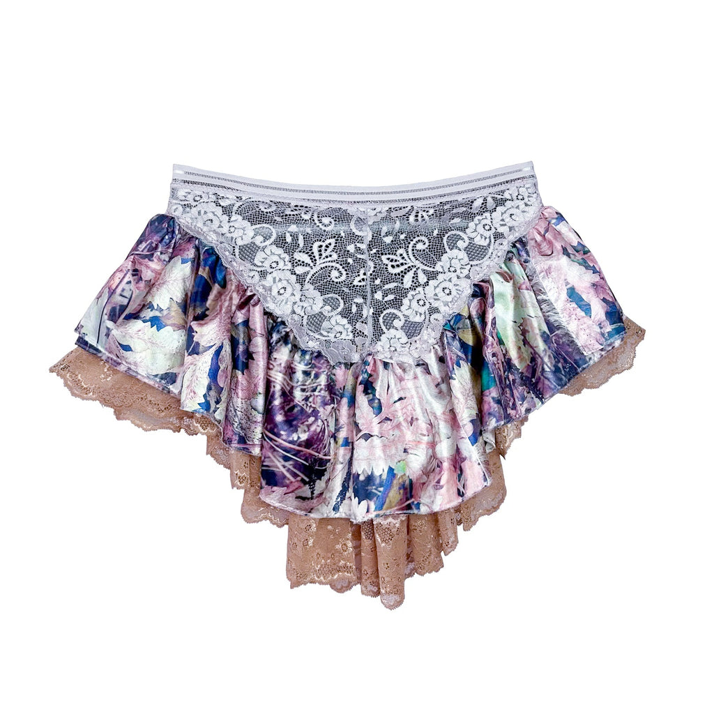 Dark Tortie Flouncy Mini Skirt