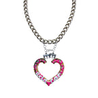 Super Sparkle Heart Chain Necklace Two