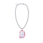 Reduce Reuse Pink Sew Sparkle Necklace