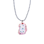 Reduce Reuse Pink Sew Sparkle Necklace