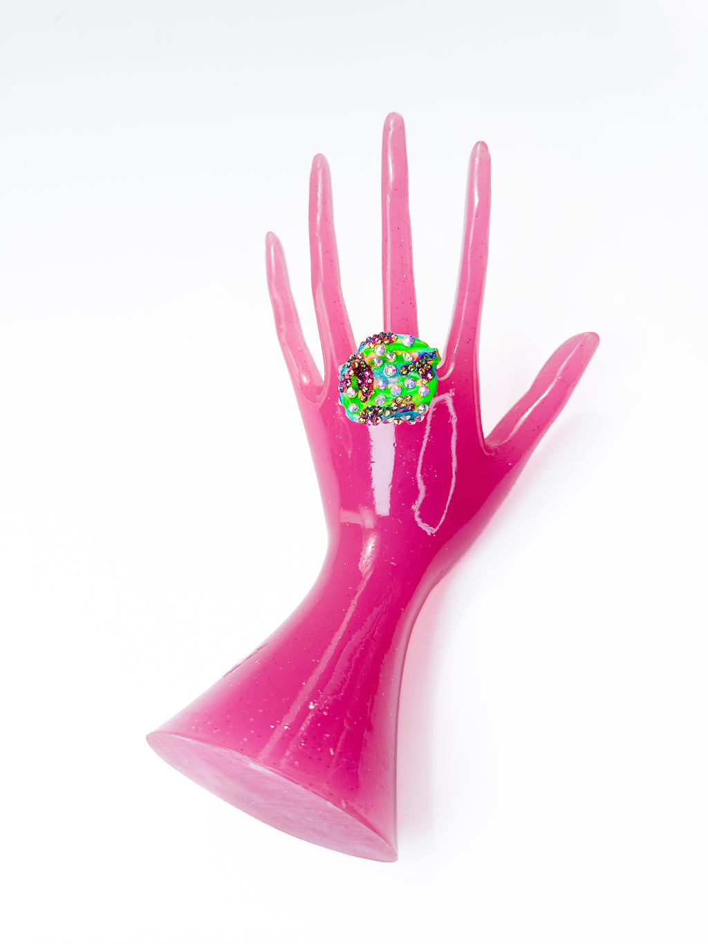 Green Magic Super Sparkle Rhinestone Ring