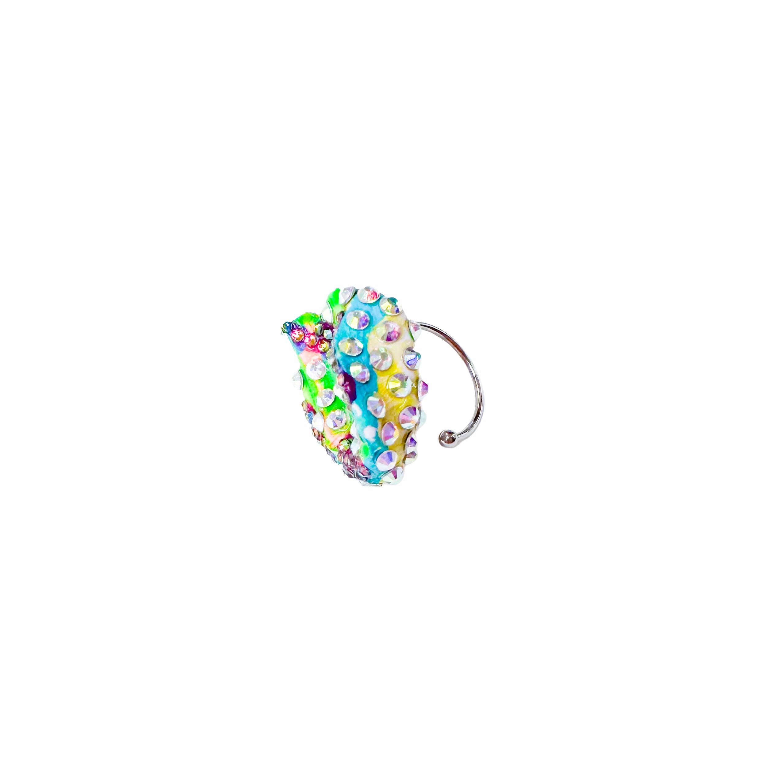 Green Magic Super Sparkle Rhinestone Ring