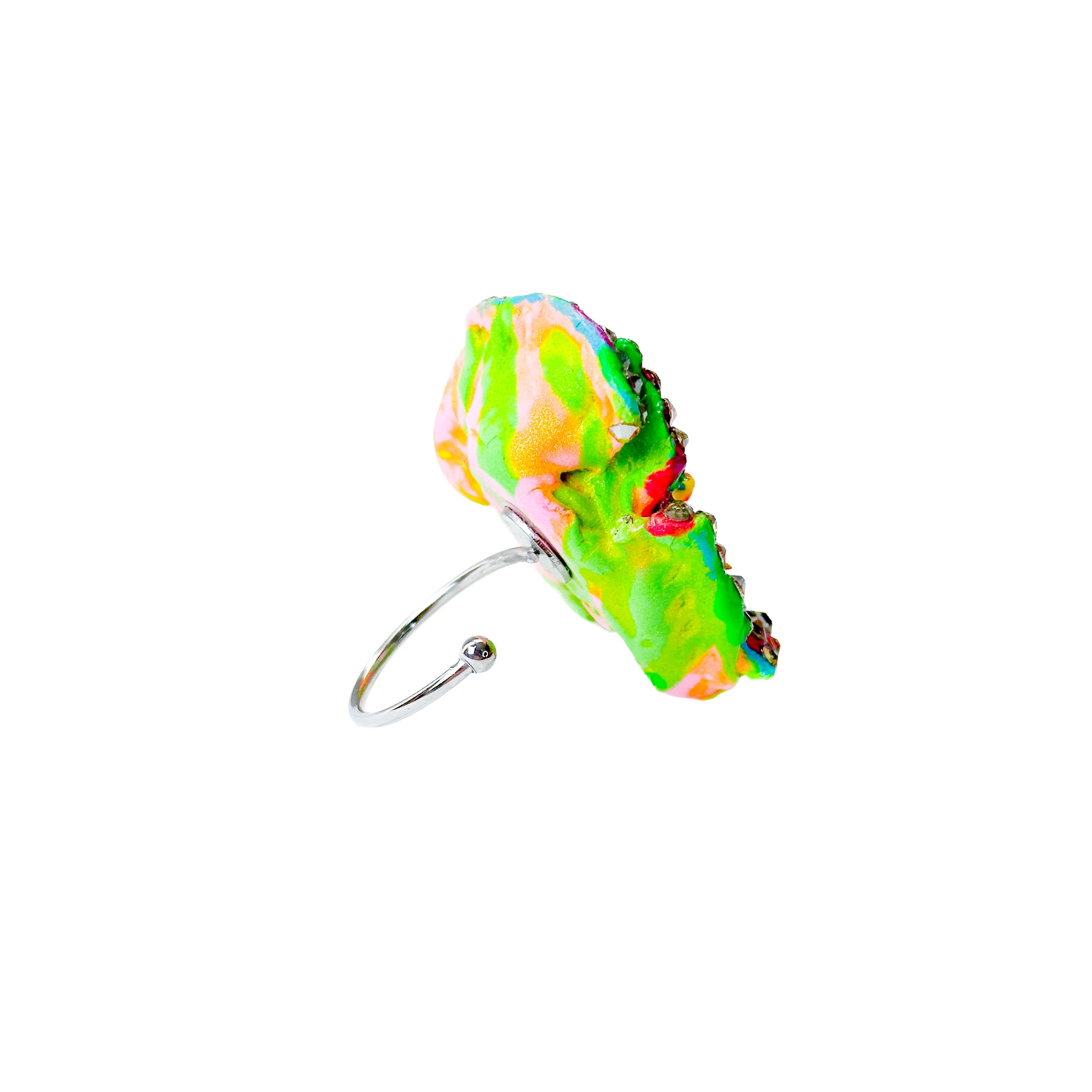 Medium Flower Magic Super Sparkle Rhinestone Ring