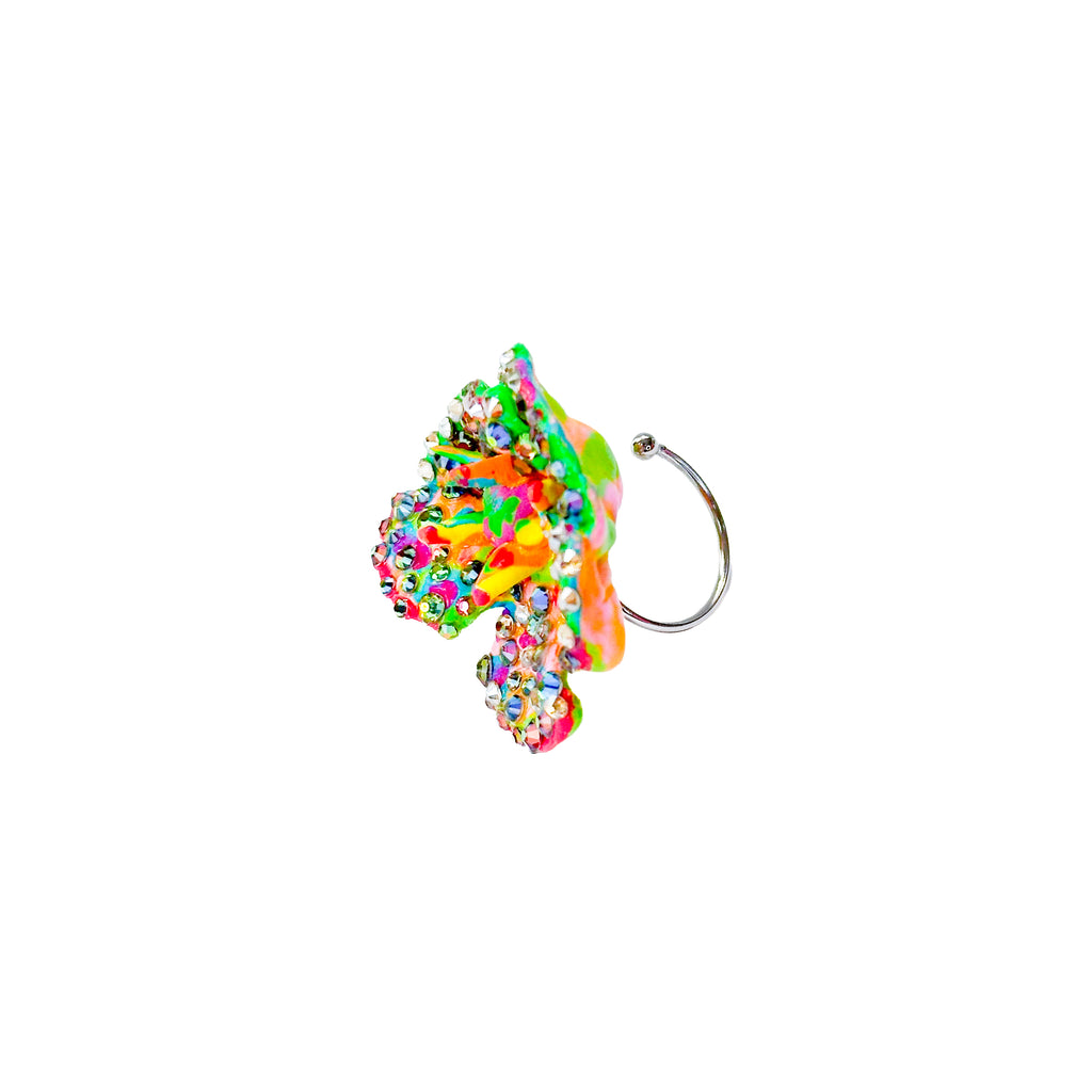 Medium Flower Magic Super Sparkle Rhinestone Ring
