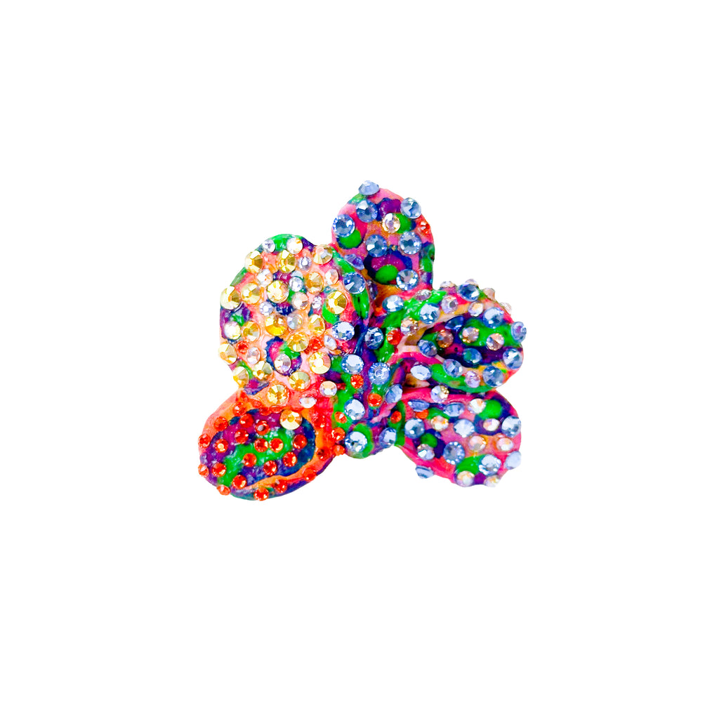 Large Flower Magic Super Sparkle Rhinestone Ring