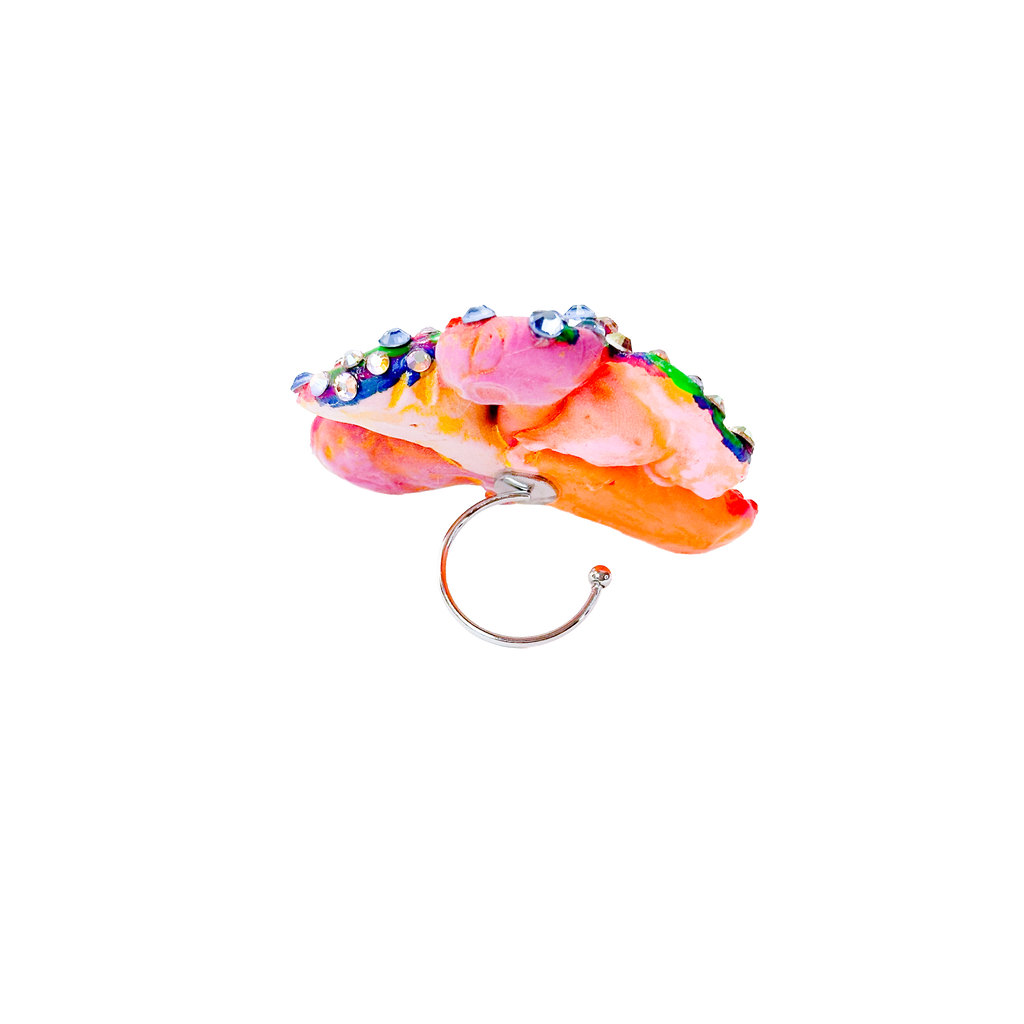 Large Flower Magic Super Sparkle Rhinestone Ring