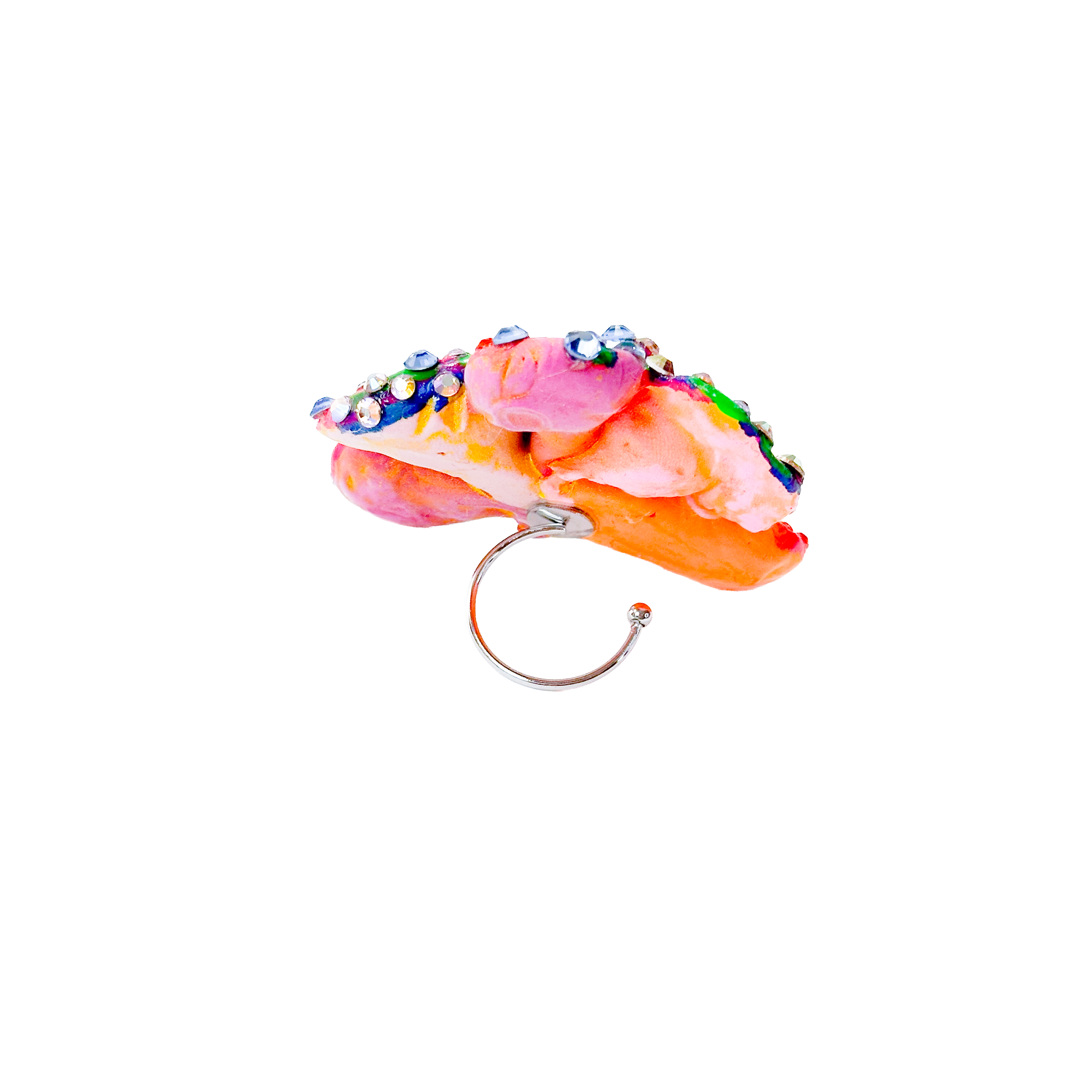 Large Flower Magic Super Sparkle Rhinestone Ring