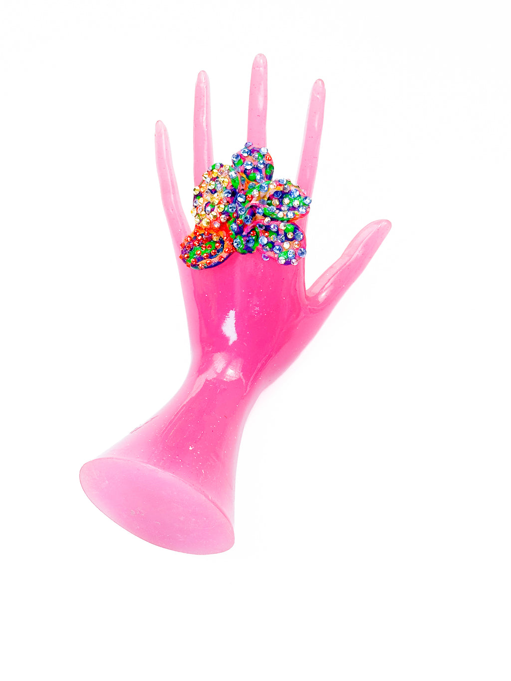Large Flower Magic Super Sparkle Rhinestone Ring