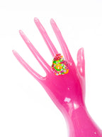 Orange Magic Super Sparkle Rhinestone Ring