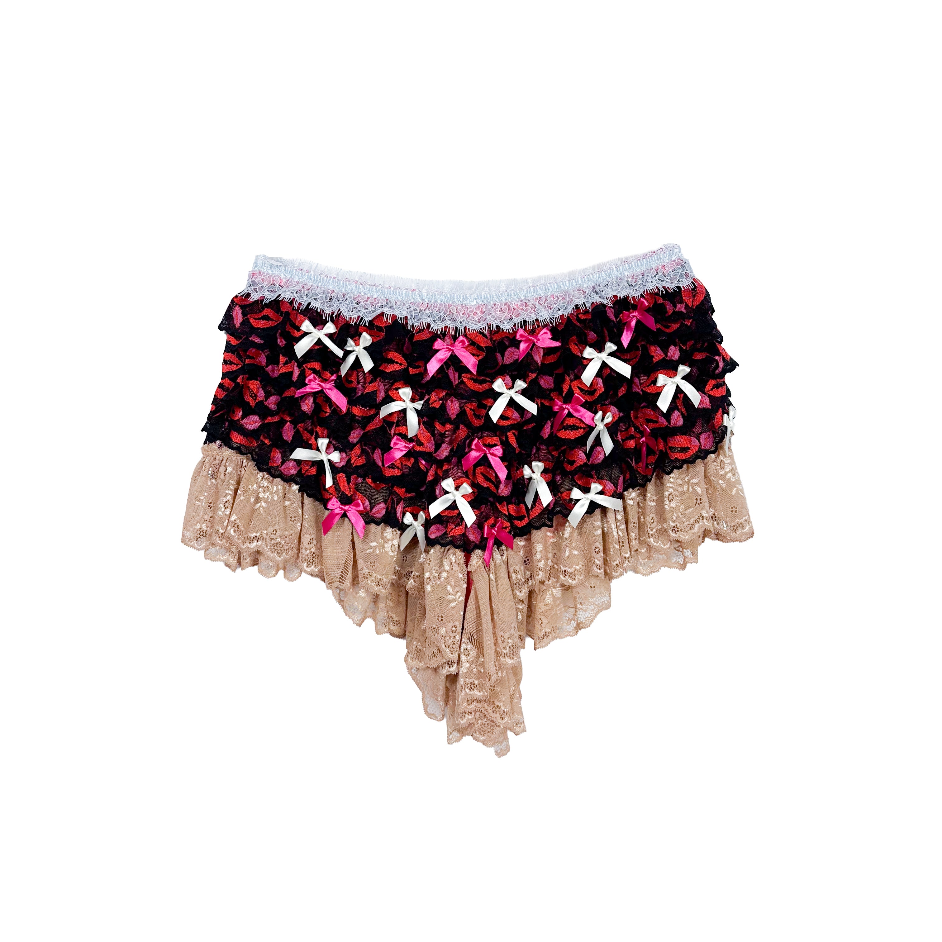 Sweet Lips Ruffle Flouncy Bow Shorts