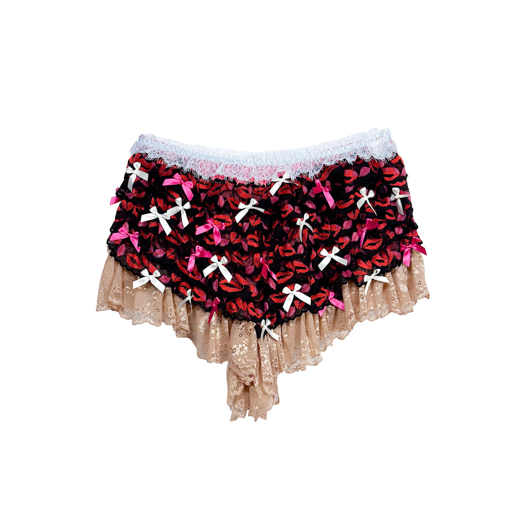 Sweet Lips Ruffle Flouncy Bow Shorts