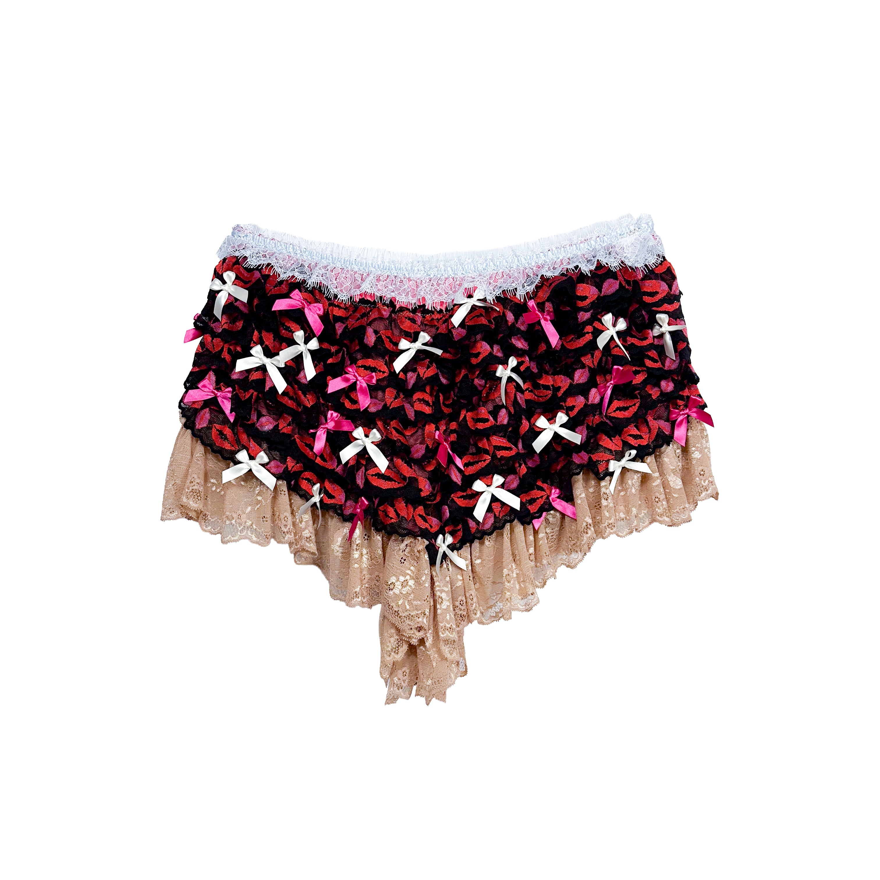 Sweet Lips Ruffle Flouncy Bow Shorts