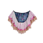 Paisley Bow Rhinestone Ruffles Flouncy Mini Skirt