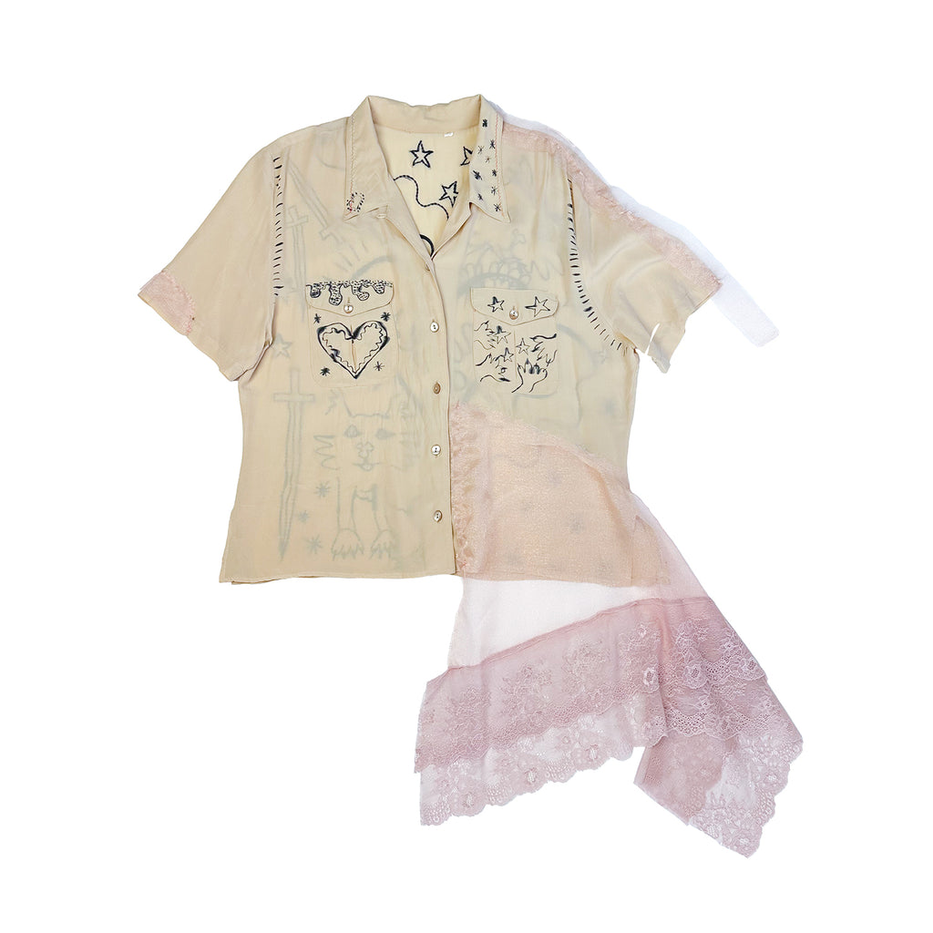 Angel Kitty Quest Silk Shirt