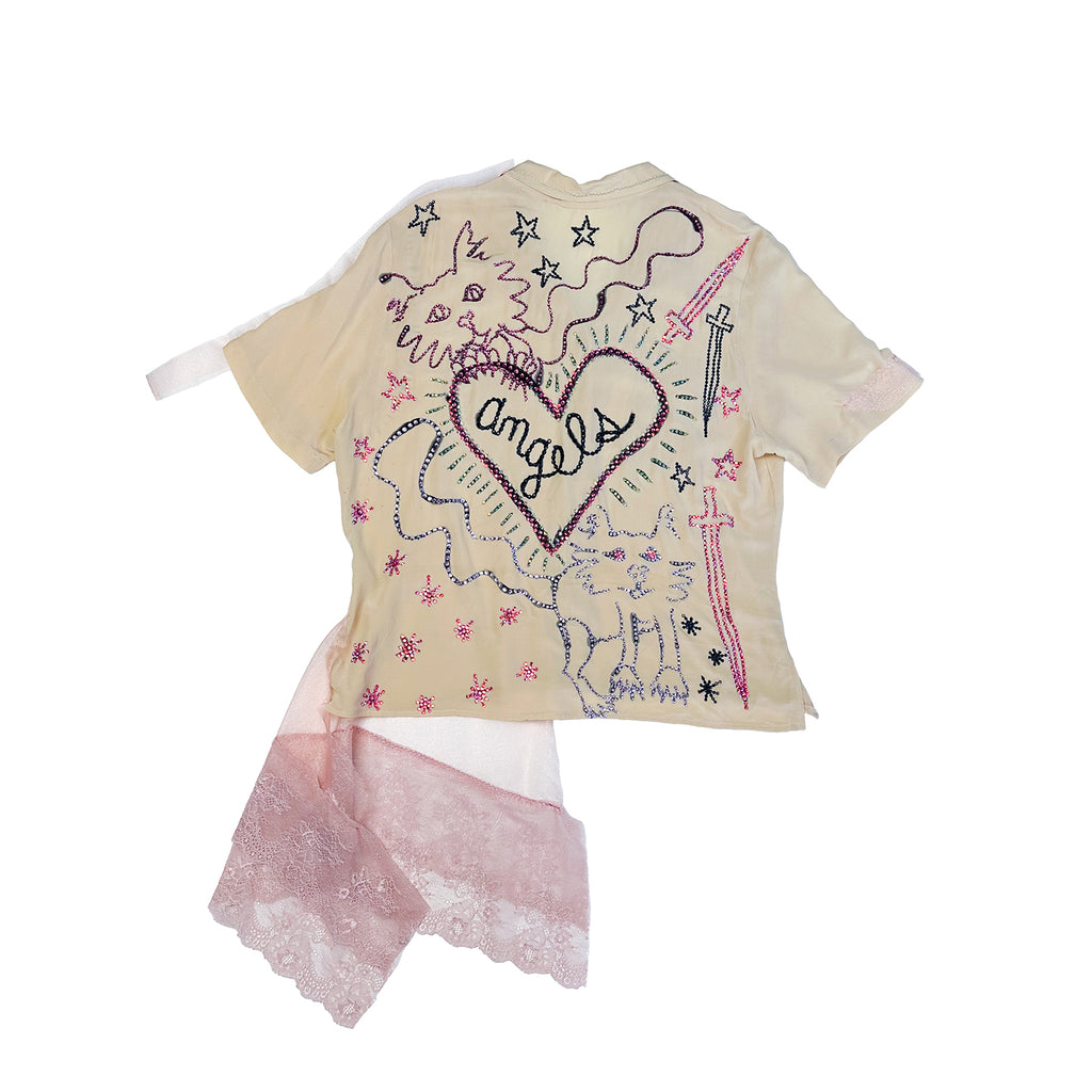 Angel Kitty Quest Silk Shirt