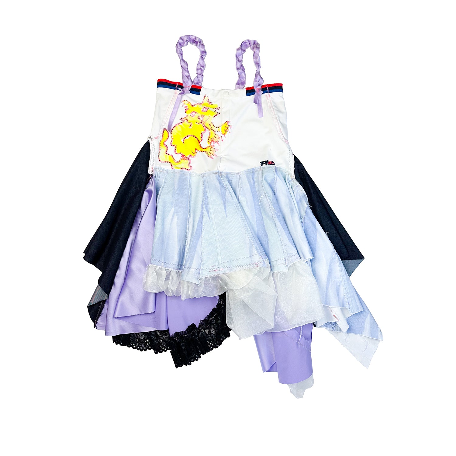 Kitty Collage Flouncy Dress