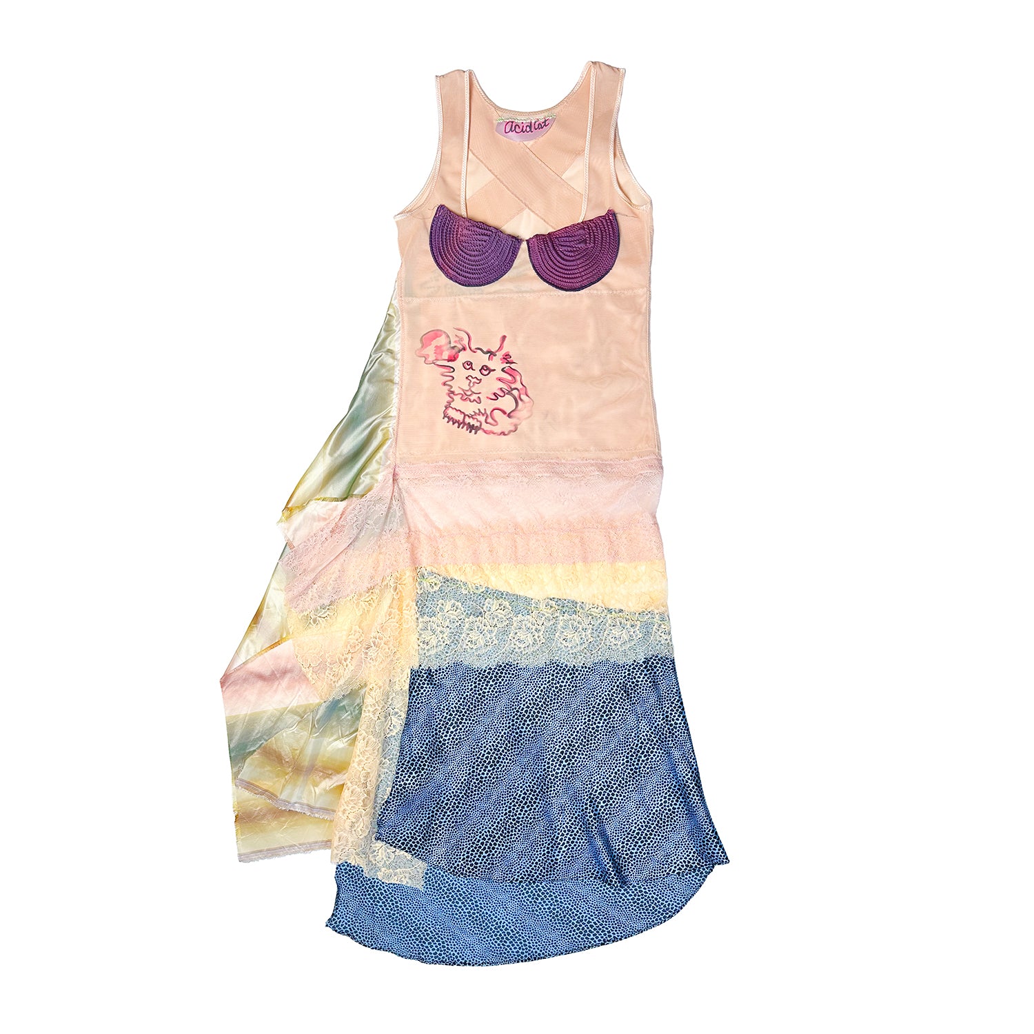 Kitty Collage Maxi Dress