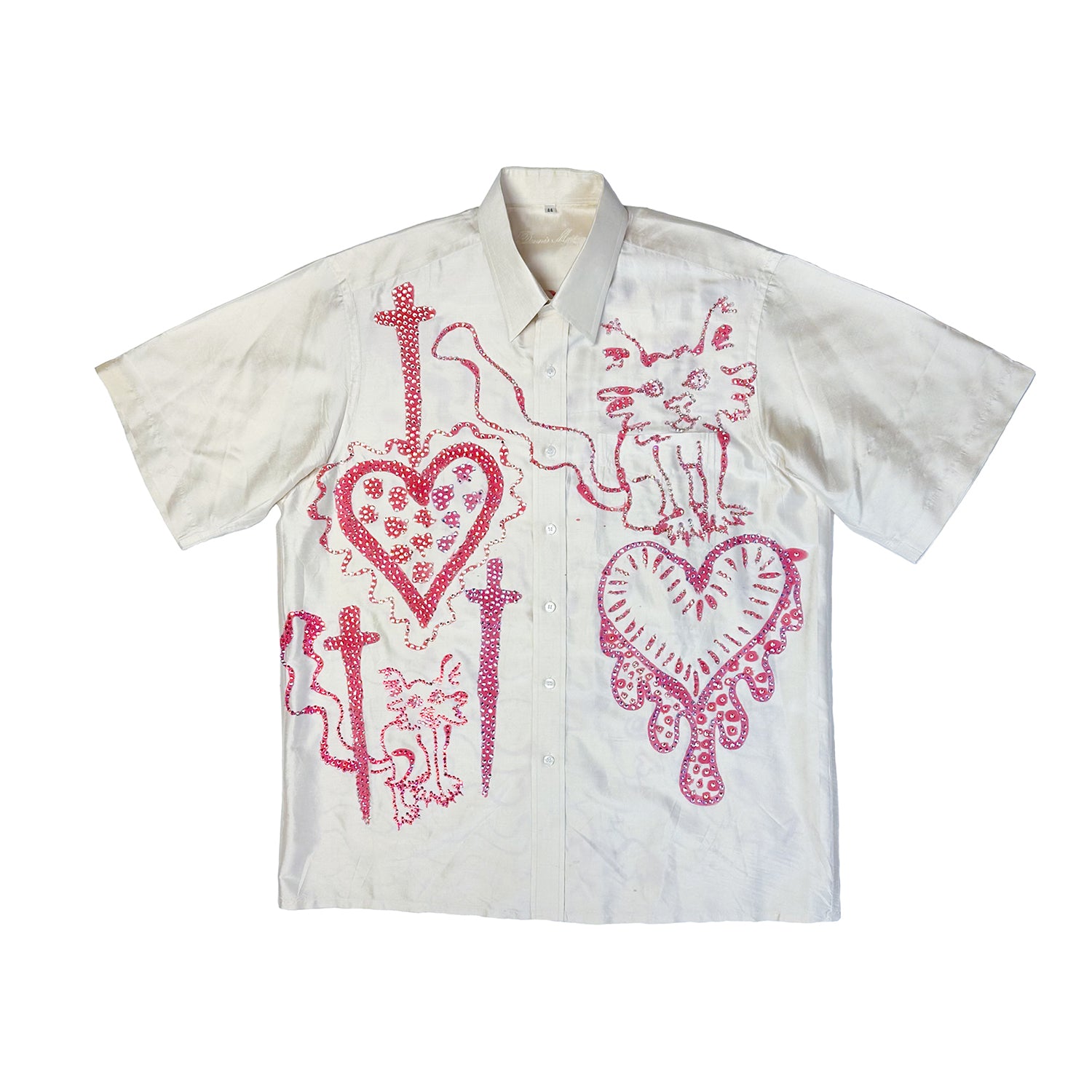 Bleeding Heart Kitty Quest Silk Shirt