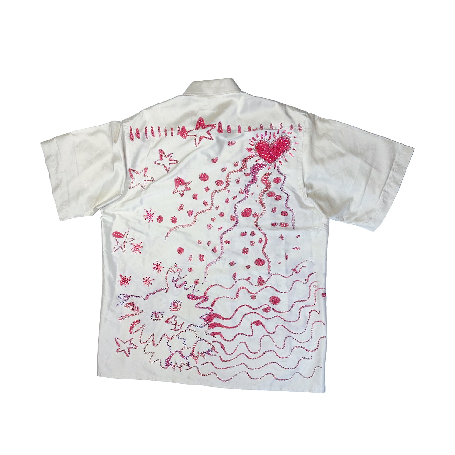 Bleeding Heart Kitty Quest Silk Shirt