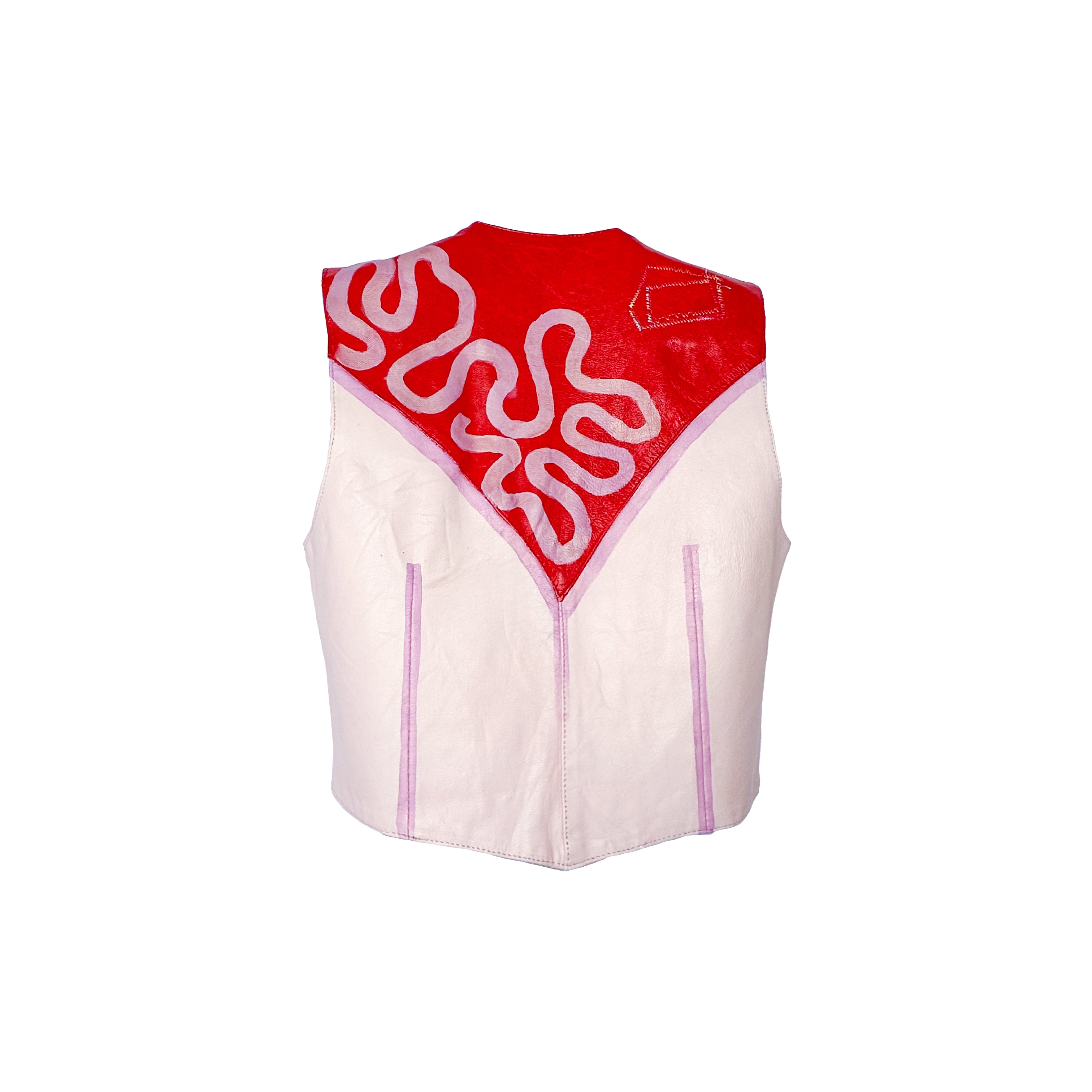 Cig Heal Me Pink Leather Vest