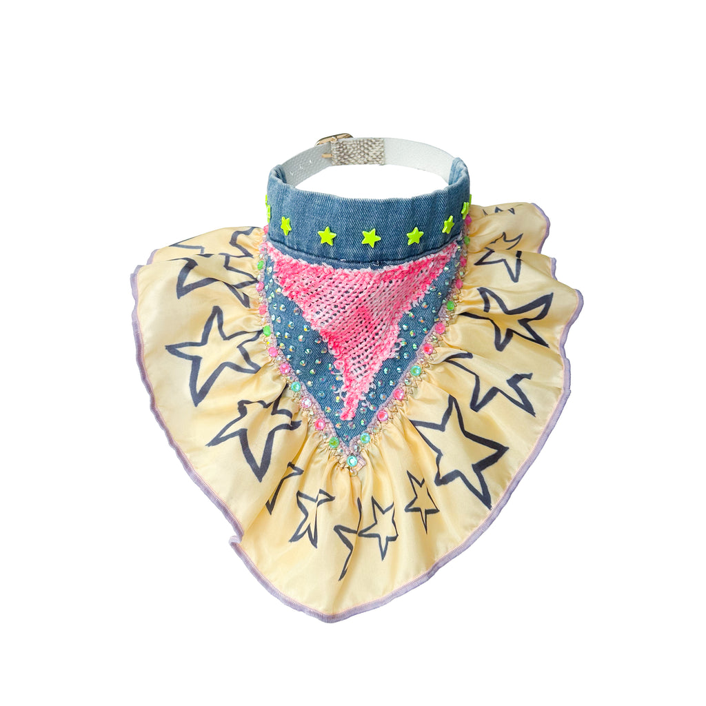 Pet Stars And Pink Sparkles Fancy Bandana