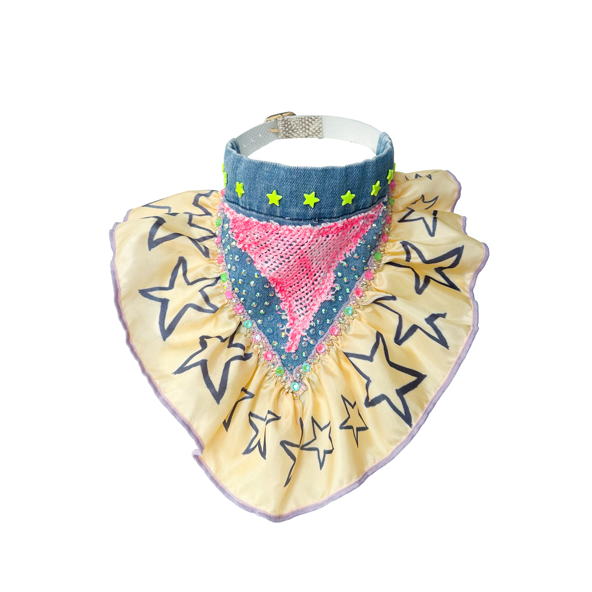 Pet Stars And Pink Sparkles Fancy Bandana