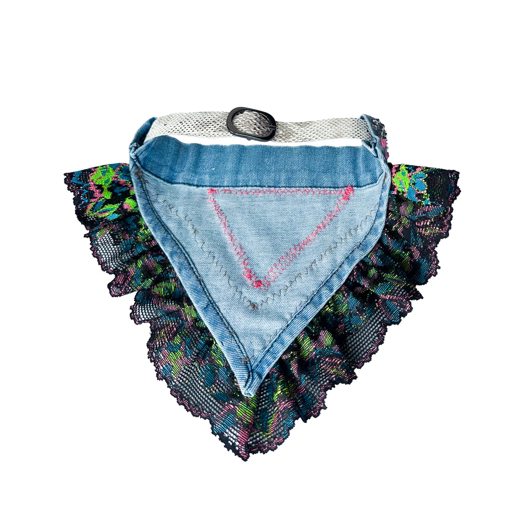 Pet Neon Lace and Sequins Fancy Bandana