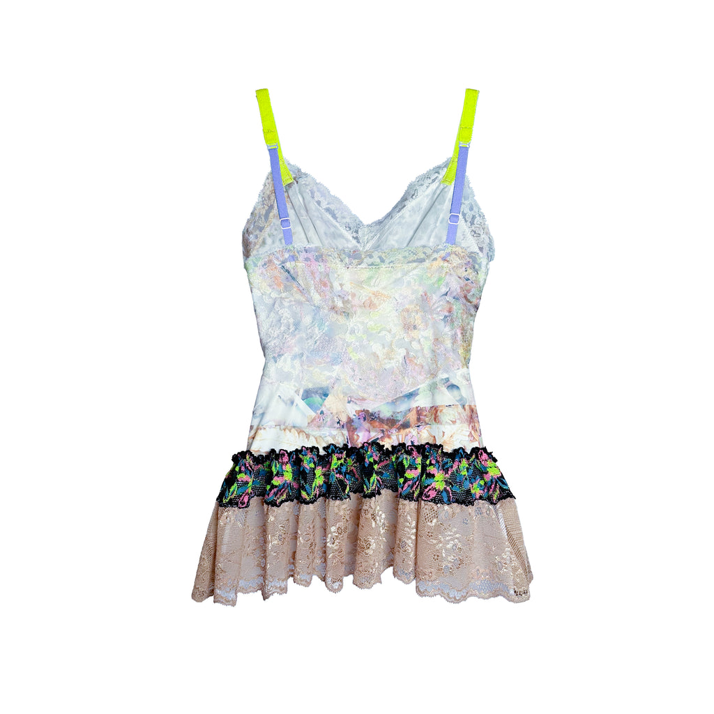 Purple Tortie Neon Lace Up Tank