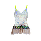 Purple Tortie Neon Lace Up Tank