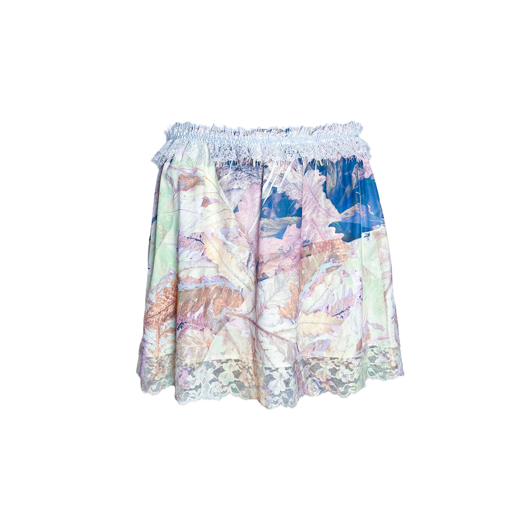 Purple Tortie Slip Mini Skirt