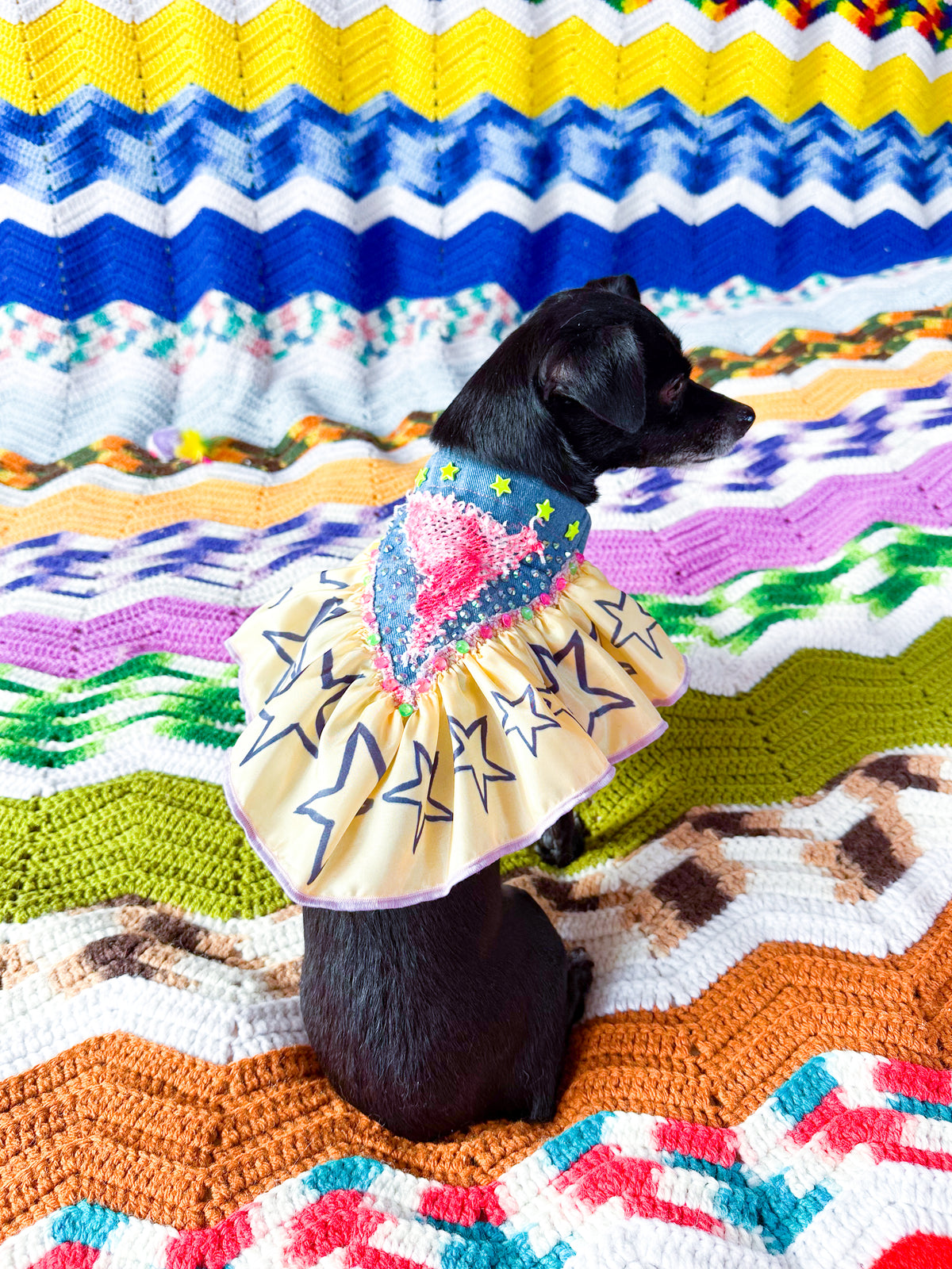 Pet Stars And Pink Sparkles Fancy Bandana