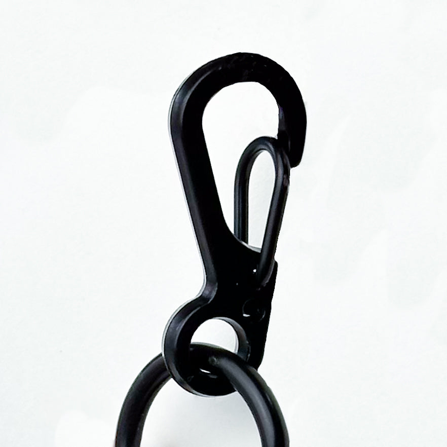 Black Fab Fabric Scraps Bag Charm