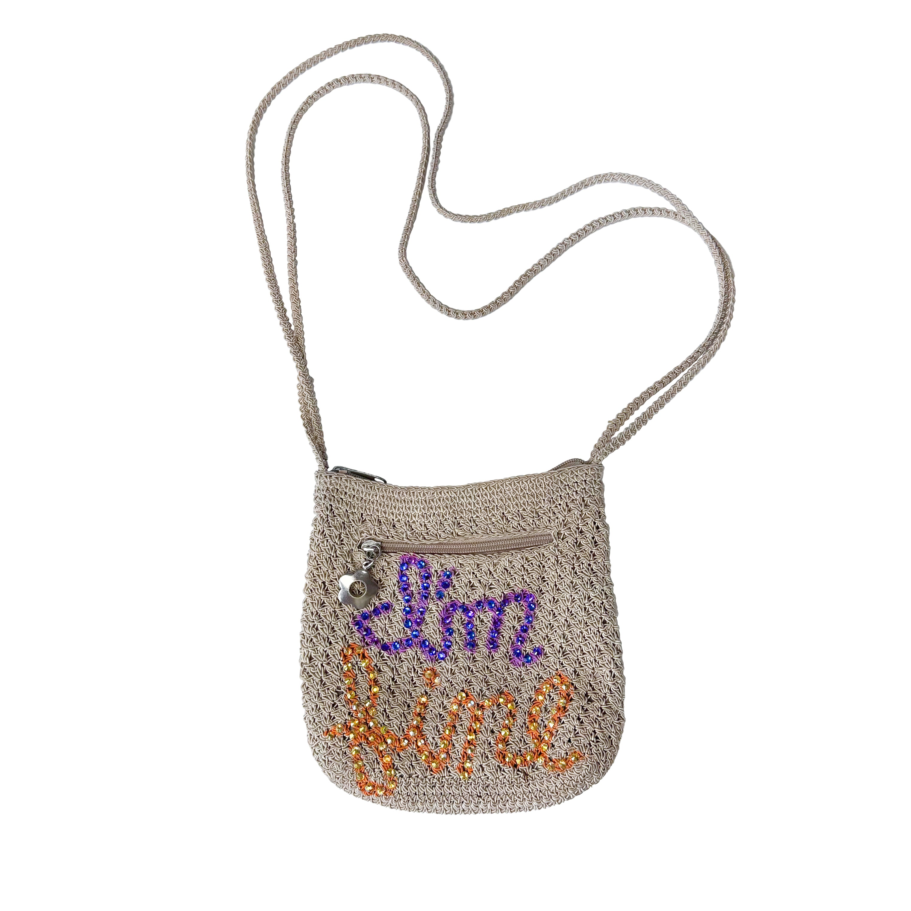 I'm Fine Enough Pain Crochet Bag
