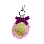 Acid Kitty Upcycled Pink Denim Sparkle Bag Charm