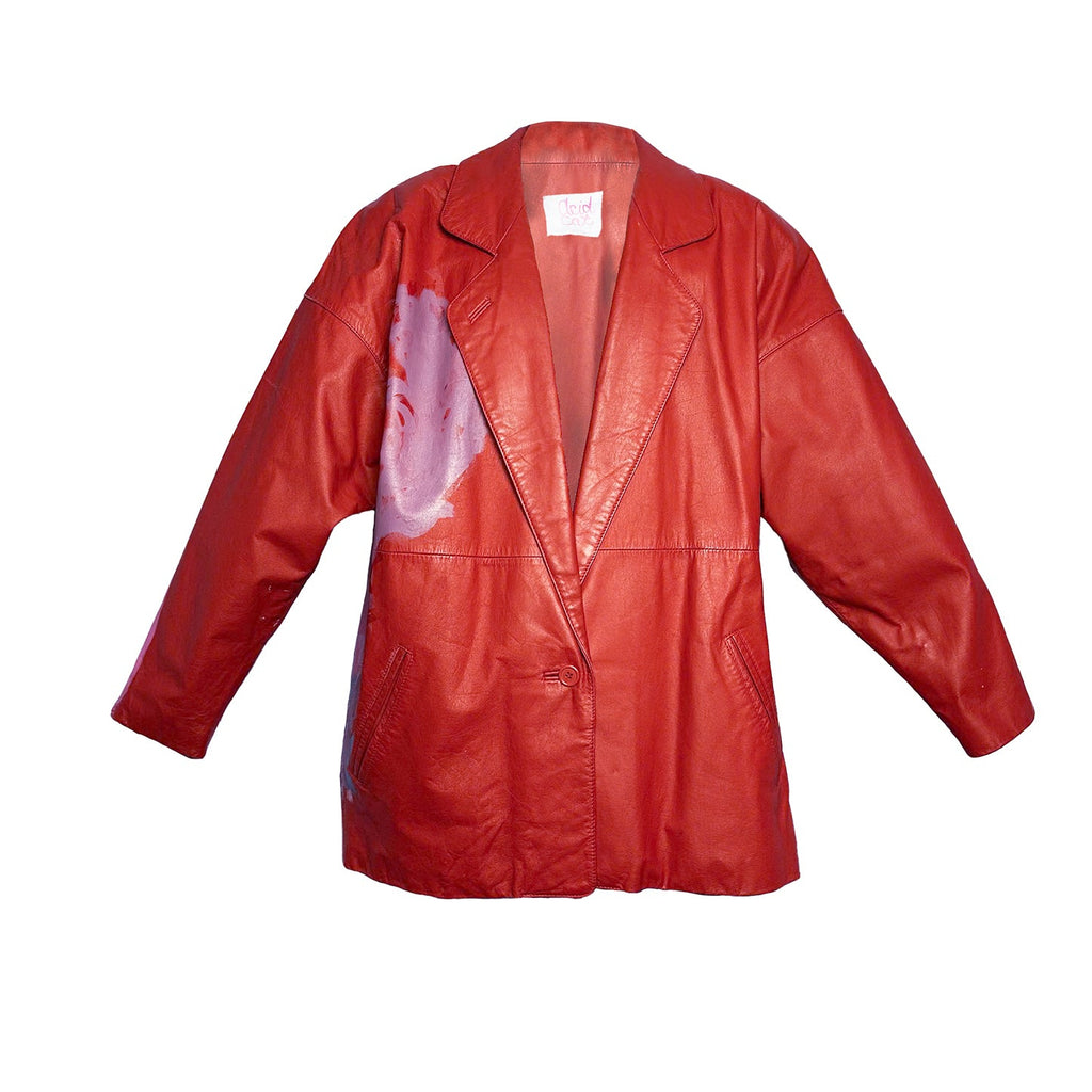 Red Hi Kitty Leather Jacket