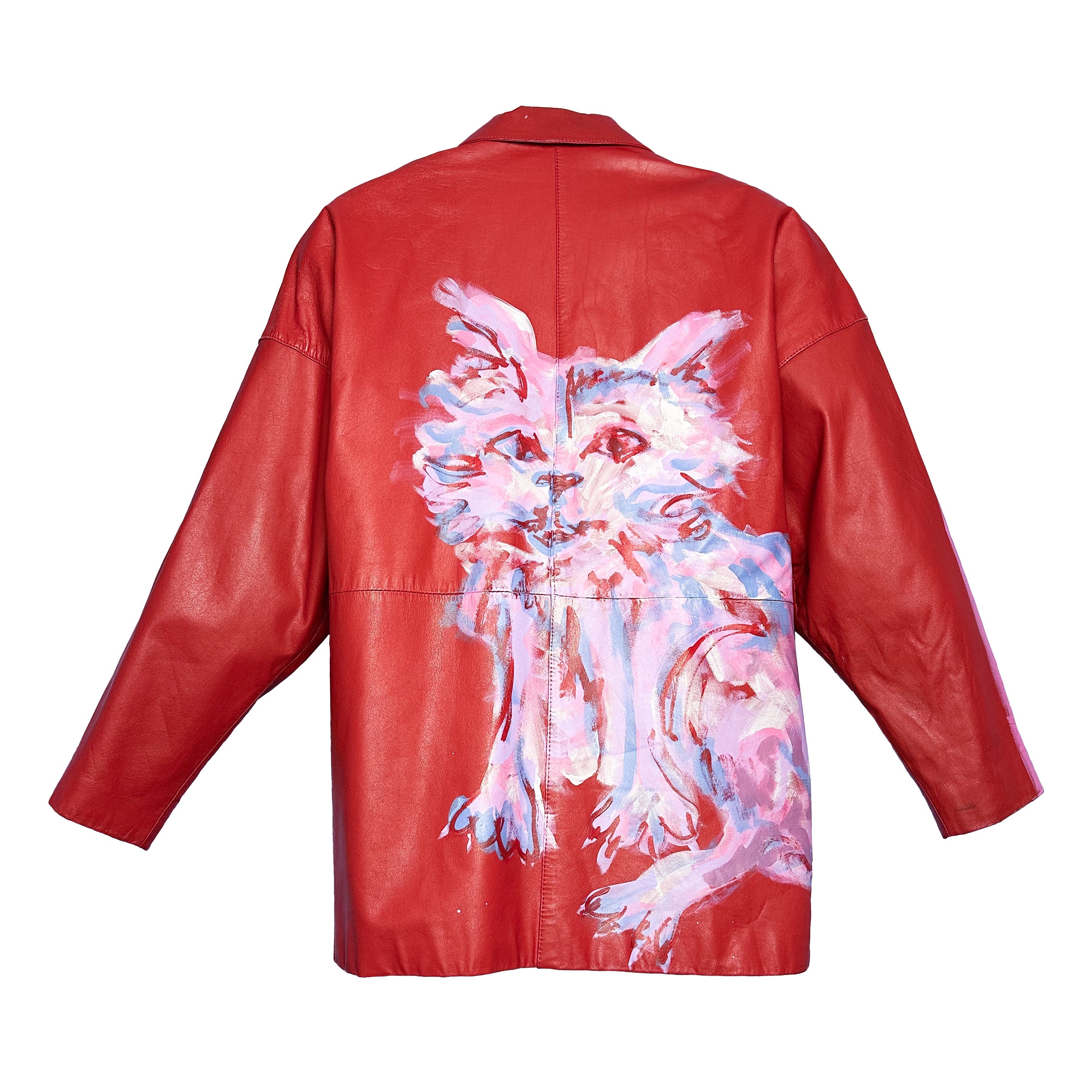 Red Hi Kitty Leather Jacket