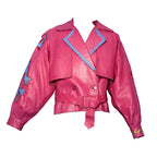 Pink Angel Kitty Leather Jacket