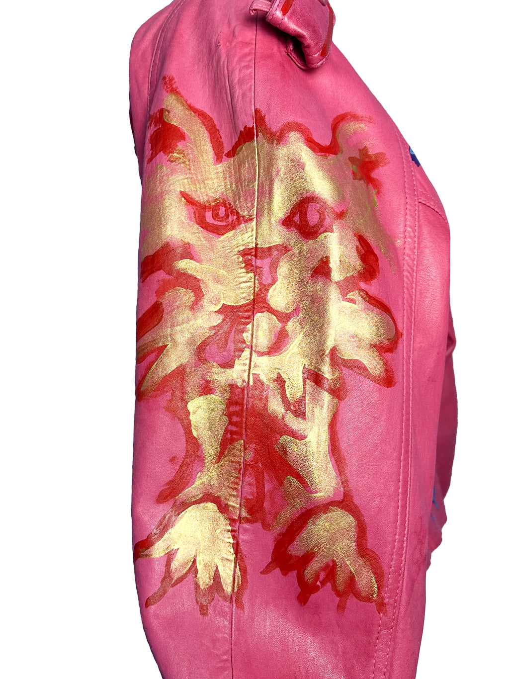 Pink Angel Kitty Leather Jacket