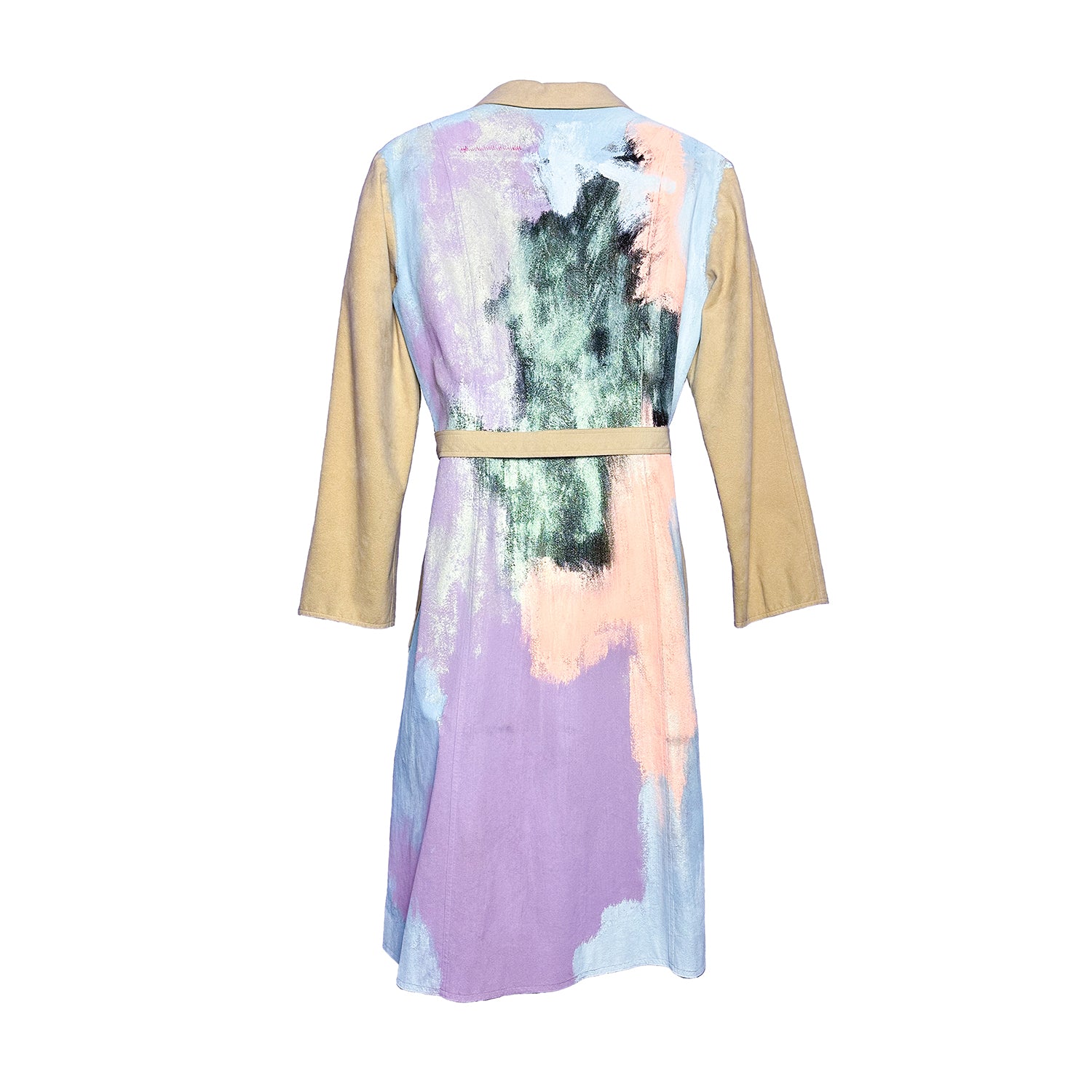 I'm Fine Hell Painted Suede Coat